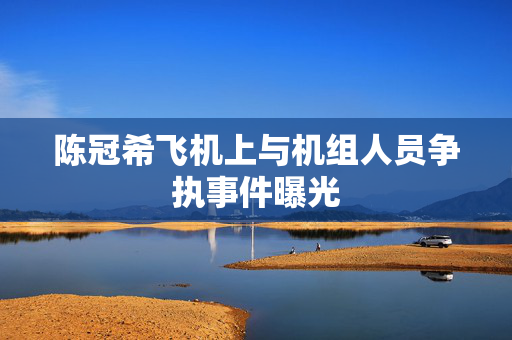 陈冠希飞机上与机组人员争执事件曝光