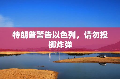 特朗普警告以色列，请勿投掷炸弹