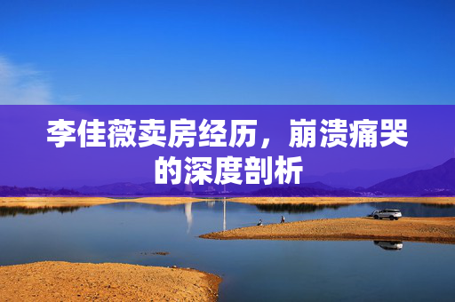 李佳薇卖房经历，崩溃痛哭的深度剖析