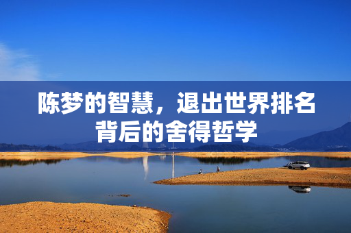 陈梦的智慧，退出世界排名背后的舍得哲学