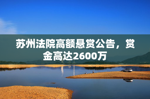 苏州法院高额悬赏公告，赏金高达2600万