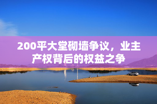 200平大堂砌墙争议，业主产权背后的权益之争