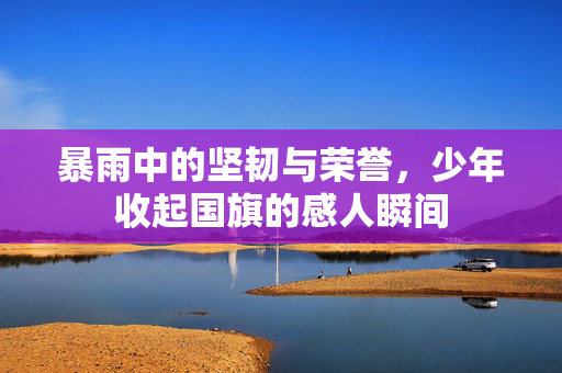 暴雨中的坚韧与荣誉，少年收起国旗的感人瞬间